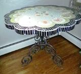 Mosaic Table with iron base