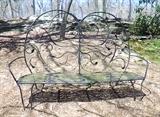 Wrought Iron Bench