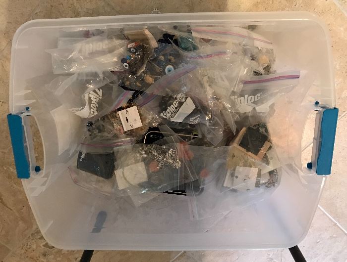 Large tub of jewelry 