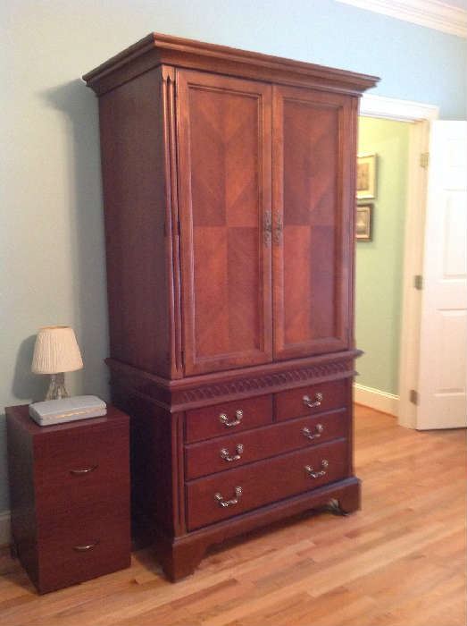 Wood Armoire $ 300.00