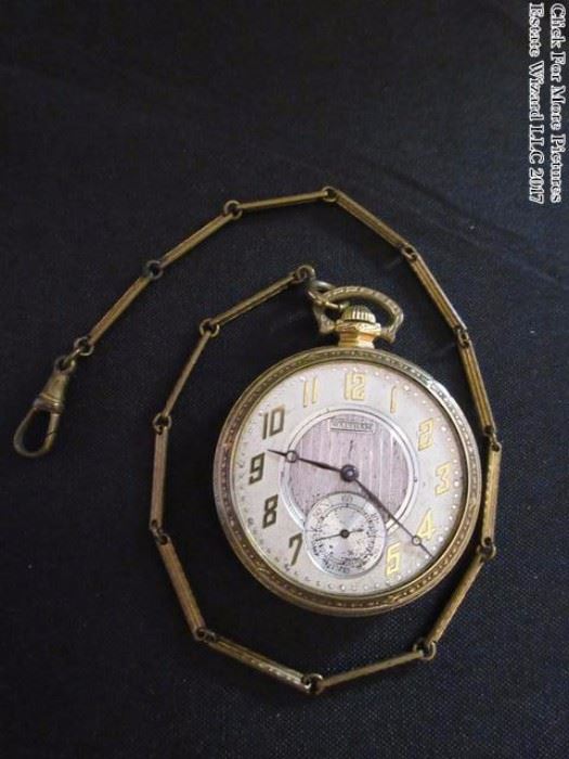 Waltham Pocket Watch 19 Jewels P.S. Barlett