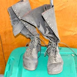 Calvary boots  (two pairs plus half chaps)