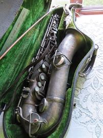 Low tone York and Sons (Grand Rapids)  silver plate Sax