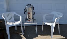 Ornate coffee urn for repurposing