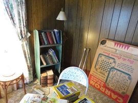 Books and vintage games