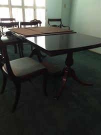 Duncan Phyfe dining table & chairs