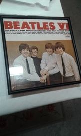 Beatles Framed Cover w Record inside