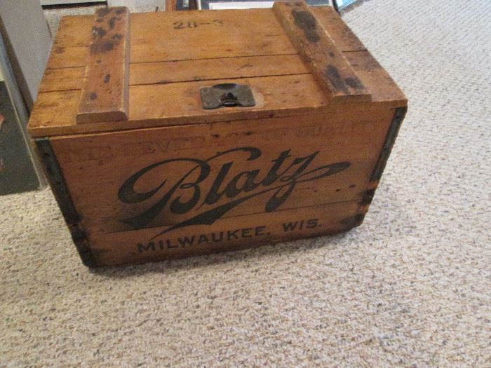 Blatz Beer Wood Crate