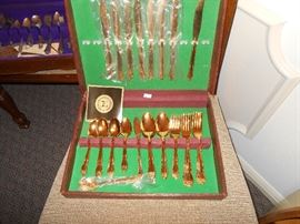 never used gold plated silverware