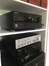 The Onkyo and Pioneer receivers will be sold together. They were part of a very high-quality home theatre system and work in tandem. Original retail for the two pieces was over $4000.