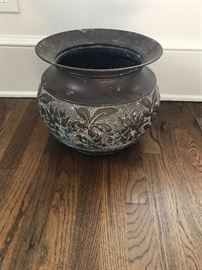 Beautiful French copper jardinière.