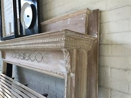 A very fine Neoclassical pine mantel of English origin - purchased years ago in Birmingham. This mantel has been professionally stripped to reveal delicate hand-carving, dentil moulding, and meticulous egg-and-dart detailing. A similar example can be seen in London's Thornhill Galleries below: https://www.1stdibs.com/furniture/building-garden/fireplaces-mantels/18th-century-english-george-iii-carved-pine-fireplace-mantel/id-f_1234334/