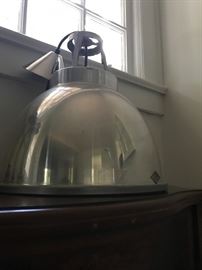 Titan Size 3 Pendant Light by Original BTC of England. We purchased two - retail is $855 - but ended up removing this one from our kitchen.