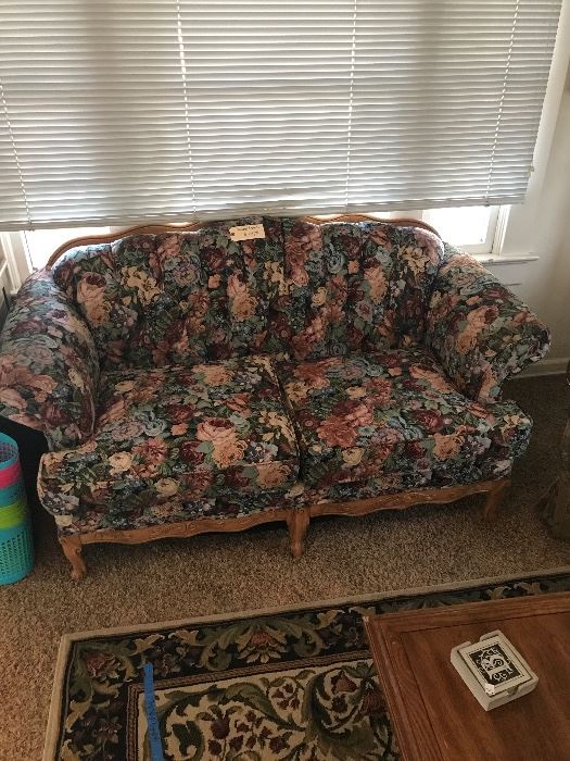 Flowered couch 
