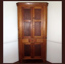 Antique Corner Cupboard 