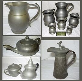 Collection of Vintage and Antique Pewter 