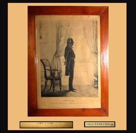 John Tyler Litho by E.B. and E.C. Kellogg dated 1844