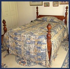 Lovely Antique Bed and Attractive Carpet  