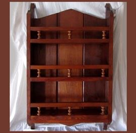 Very Nice Wooden Hanging Display Cabinet  