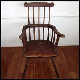 Very Old Windsor Style Chair with Old Repairs 
