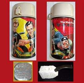 Vintage Man From Uncle Thermos and Meerschaum Pipe Ready for Carving 