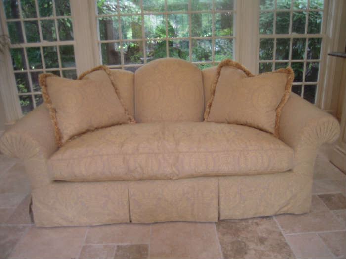 Sun Room-Atrium: This is a better photo of the sofa without the coffee table in front of it. 