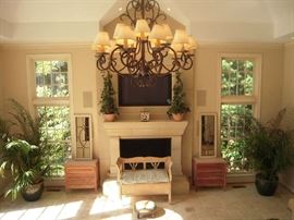 Sun Room-Atrium:  This is a view from the sun room landing to the step down "atrium."  Individual photos are coming up!