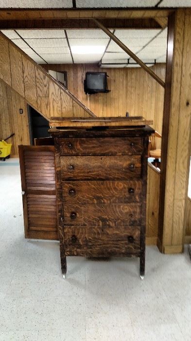 Dresser with mirror