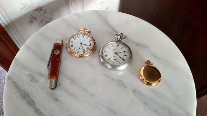 Pocket Watches and Boy Scout knife