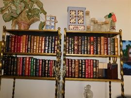 Franklin Library Leather Bound Book set with associated cliff pamphlet. New condition, never opened, never read.