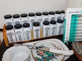 Griffin Labs Spice Jar set with rack