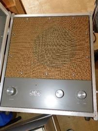 Ampex 960 speakers in hard cases for use with reel to reel.