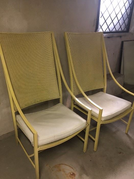 vintage metal patio chairs (pretty large)