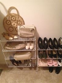 Some of the many shoes and purse selections