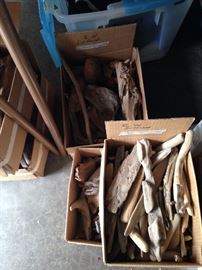 Boxes of driftwood