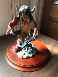 Franklin mint buffalo dancer porcelain figurine