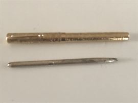 Schaefer commemorative fountain pen with 18 karat tip, sterling silver Tiffany Pencil