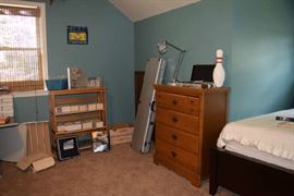 Baseball and Hockey Cards, Chest, Bed, Poker Set