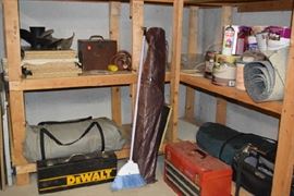 Dewalt, Tent Tarps Propellers, Torch, Tool Box