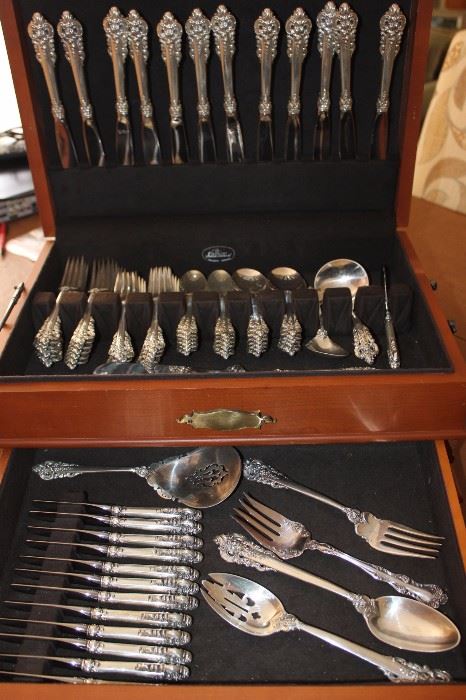 Wallace Baroque, 81 pieces of Sterling silver.