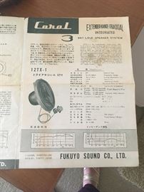 2 CORAL SPEAKERS 12TX-1