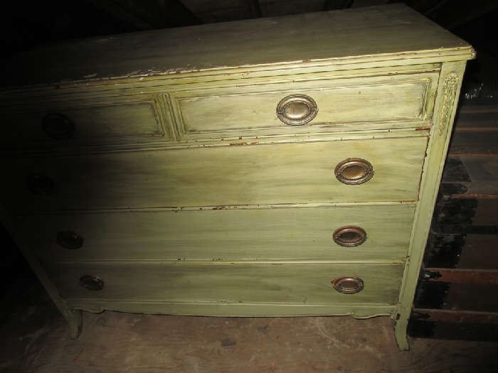 old dresser in the attic