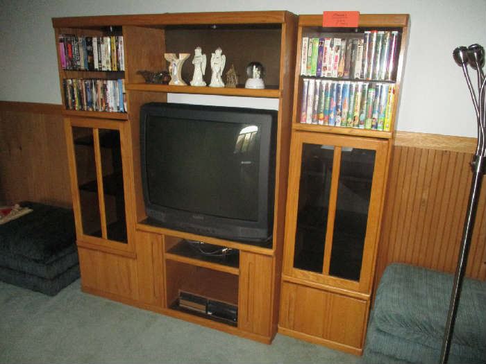 ENTERTAINMENT CENTER AND TELEVISION