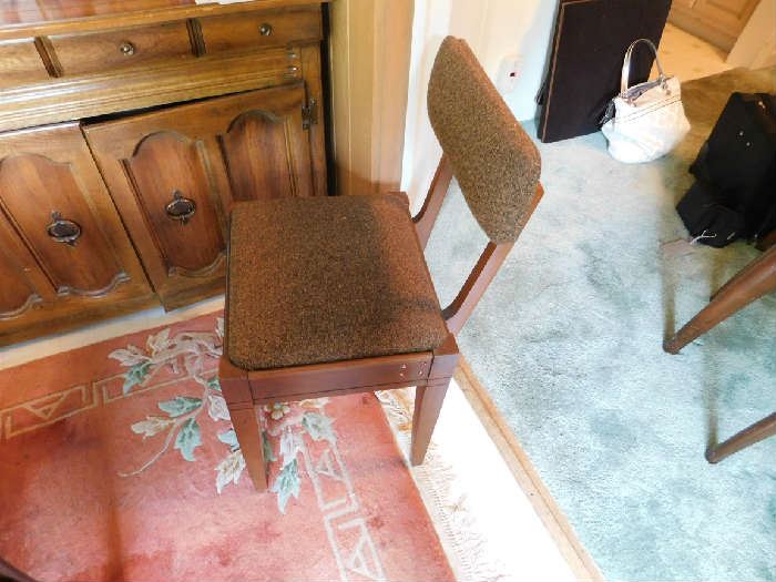 Mid-Century chair that goes with mid-century sewing machine