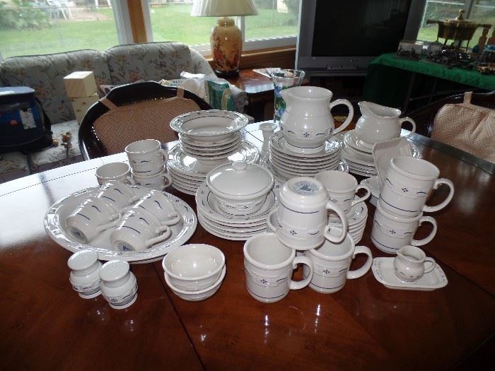 Set of Longaberger pottery dishes