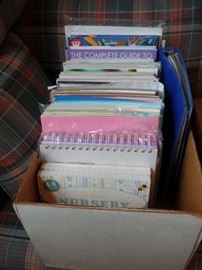 scrap booking/photo paper and books