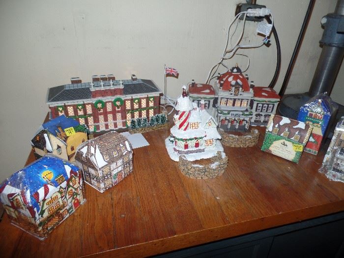 Lighted Department 56 palace and others