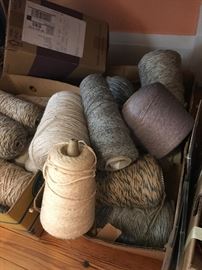 Large spools of wool for the weaver or craft person