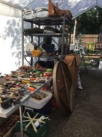 Hand tools and plenty of other garage stuff.