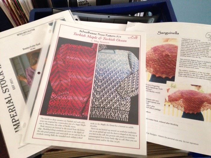 knitting, crochet, cross stitch patterns